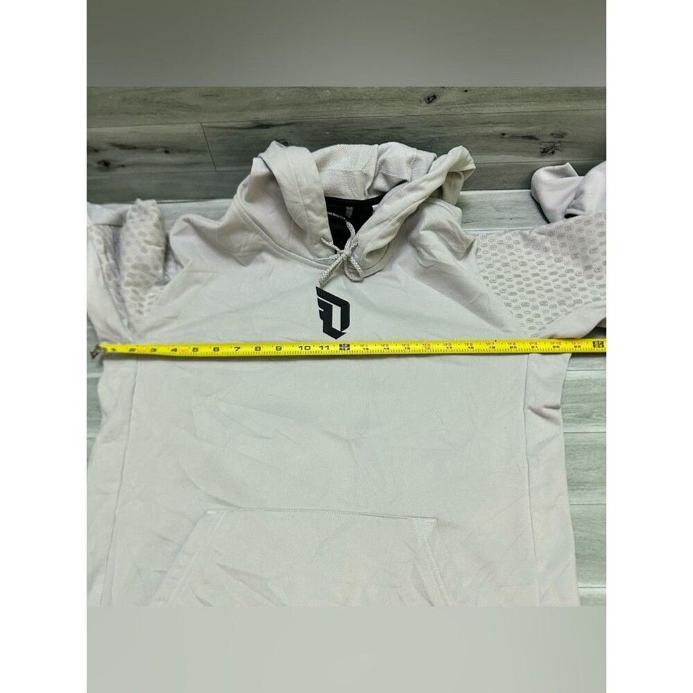 adidas Black and Light Gray Basketball Club Hoodie - Picture 4 of 9